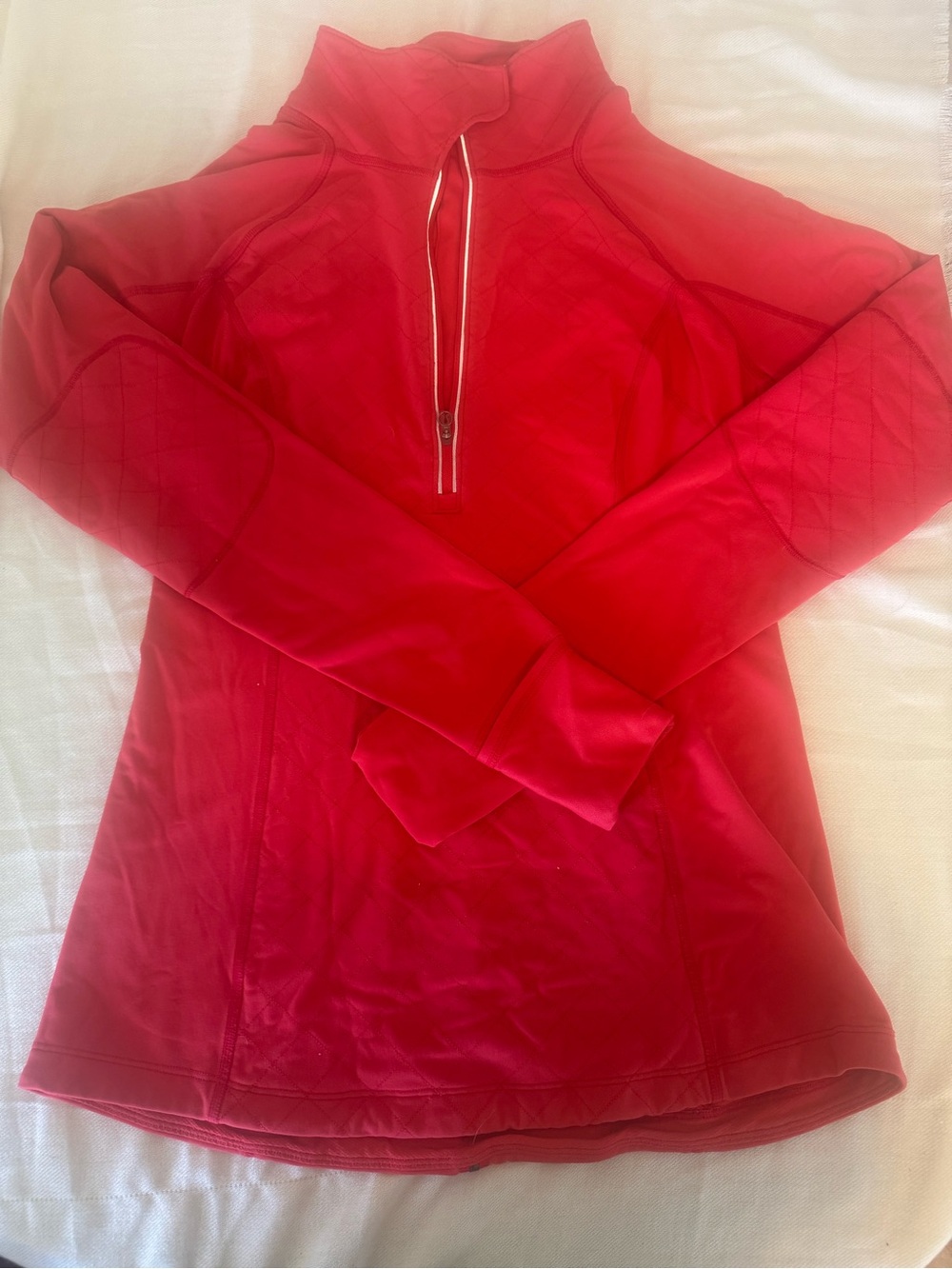 lululemon athletica Bright Red define Quarter-Zip Pullover